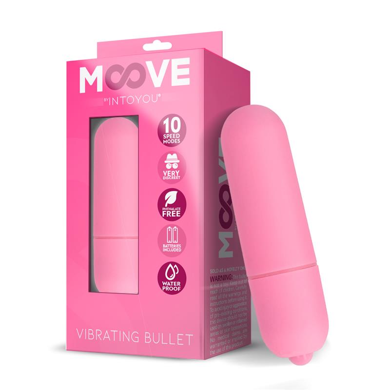 MOOVE Vibrating Bullet 10 Speeds Pink