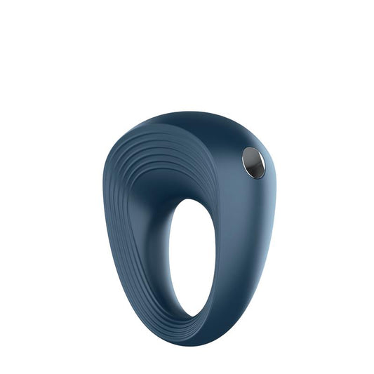 SATISFYER Vibrating Cock Ring Dark Blue