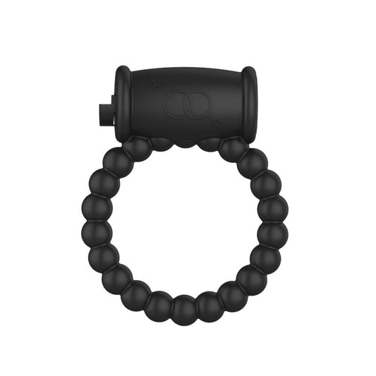 A-GUSTO Vibrating Penis Ring Black