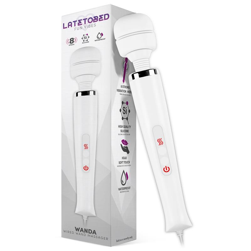 LATETOBED Wanda Wired Wand Massager White
