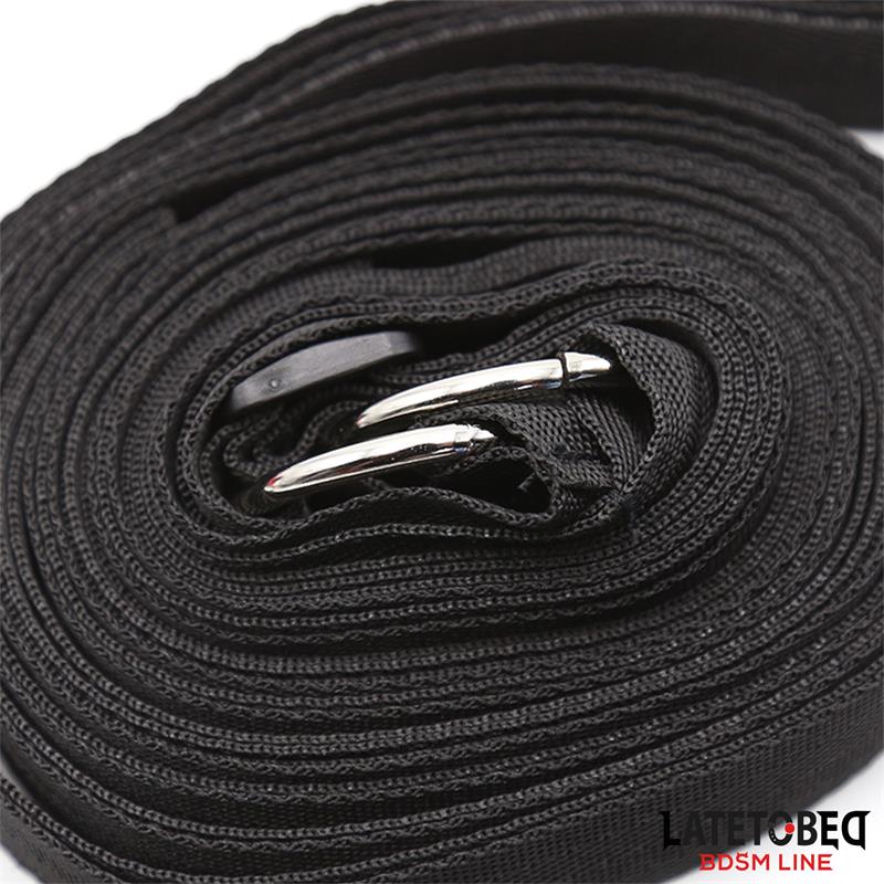 LATETOBED BDSM LINE Bed Eestraint Set with Blindfold Adjustable Cuffs