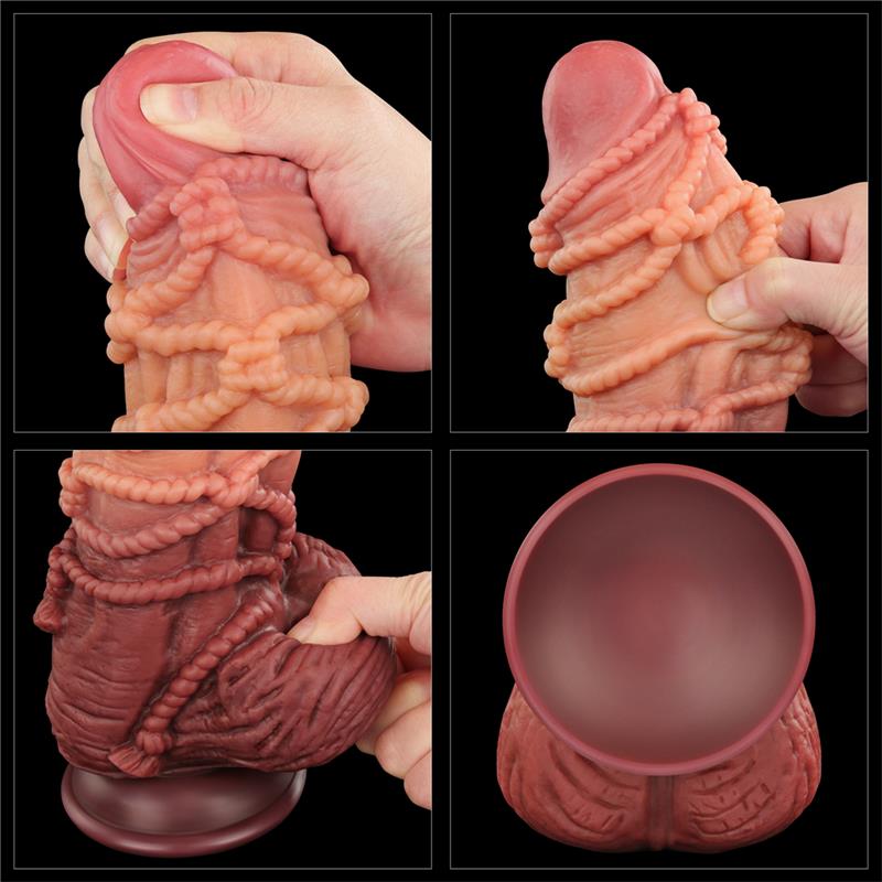 LOVETOY Dildo Dual Layer King Size Nature 9.5"