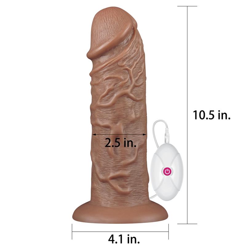 LOVETOY Dildo King 10.5" with Vibration Chubby Brown