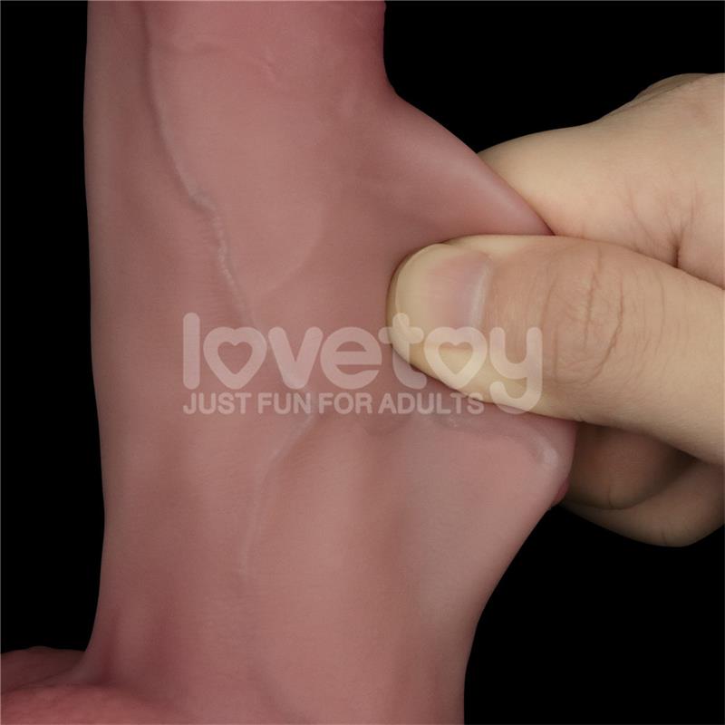 LOVETOY Vibrating Sliding Skin Pro II Silicone 8"