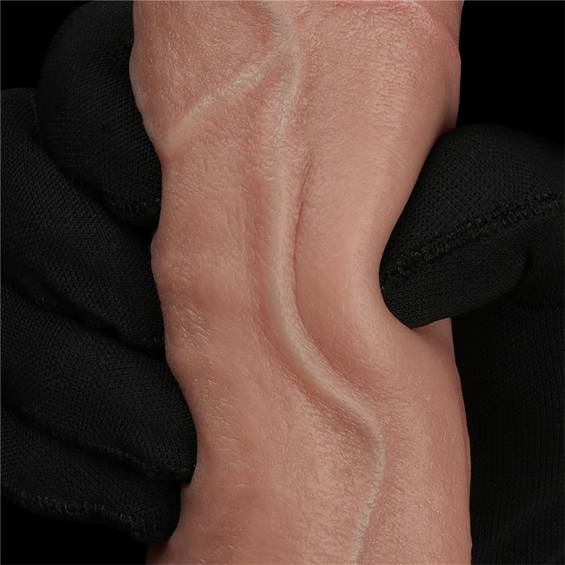 LOVETOY Dual Layer Silicone Dildo 9"