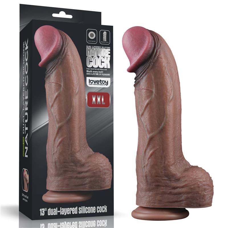 LOVETOY Dual Layered Dildo 13" Cock XXL