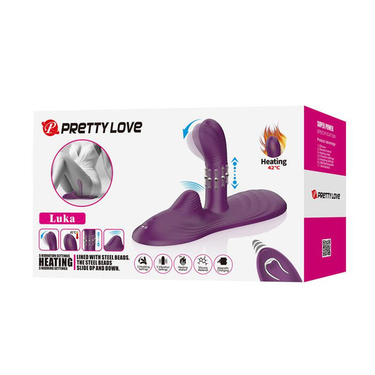 PRETTYLOVE Luka Seat with Vibrator, Finger, Heat Effect and Rotating Beads