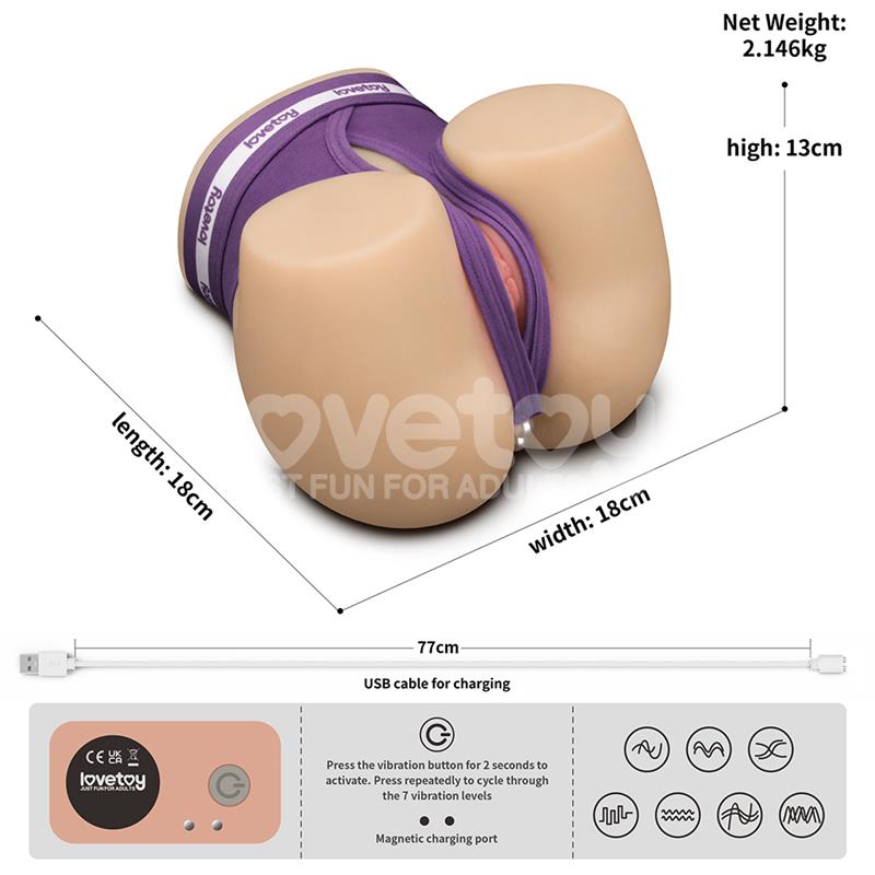 LOVETOY Streetgirls Masturbator with Dual Motor Sensation Pulse