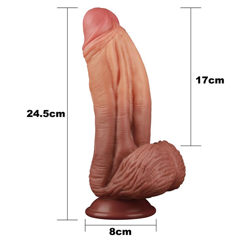 LOVETOY Dildo Nature King 10" Dual Layer