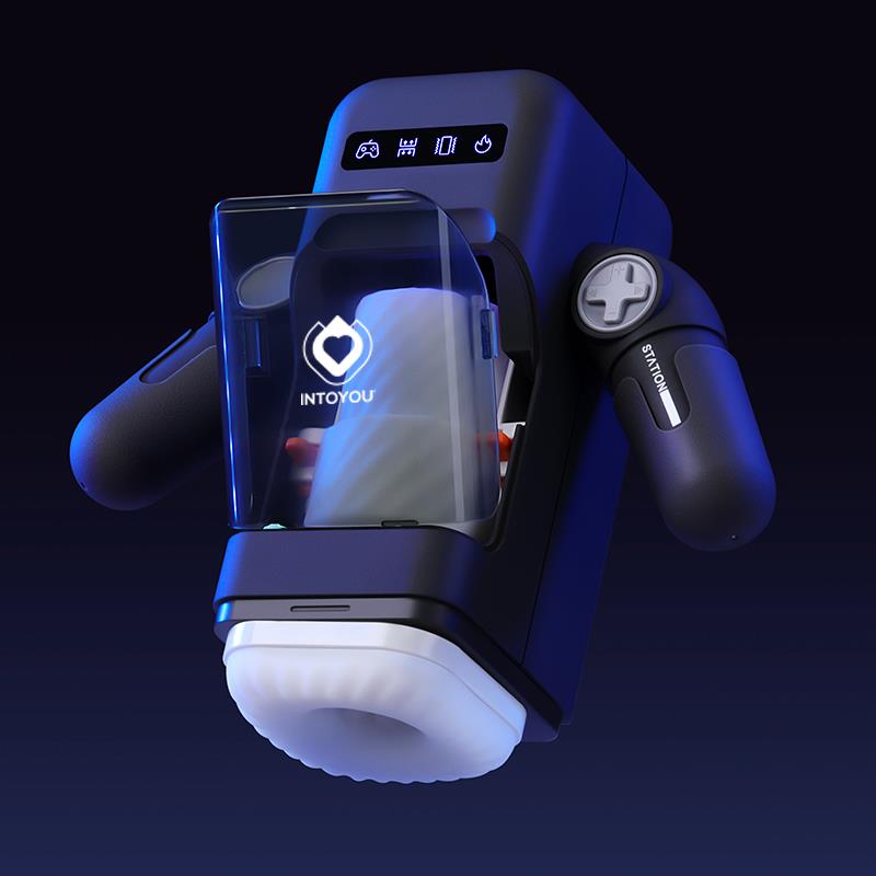 INTOYOU Elon Intelligent Masturbator with Up and Down Movement, Vibration, Heat and Phone Holder