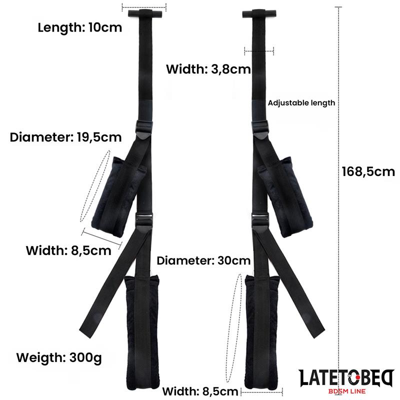 BDSM LINE Door Jam Sling Black