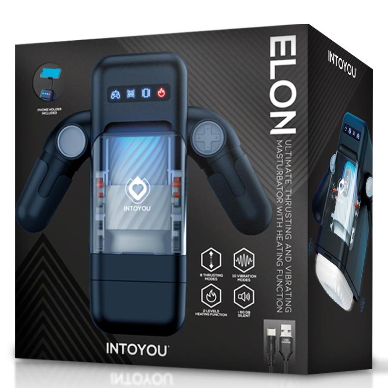 INTOYOU Elon Intelligent Masturbator with Up and Down Movement, Vibration, Heat and Phone Holder