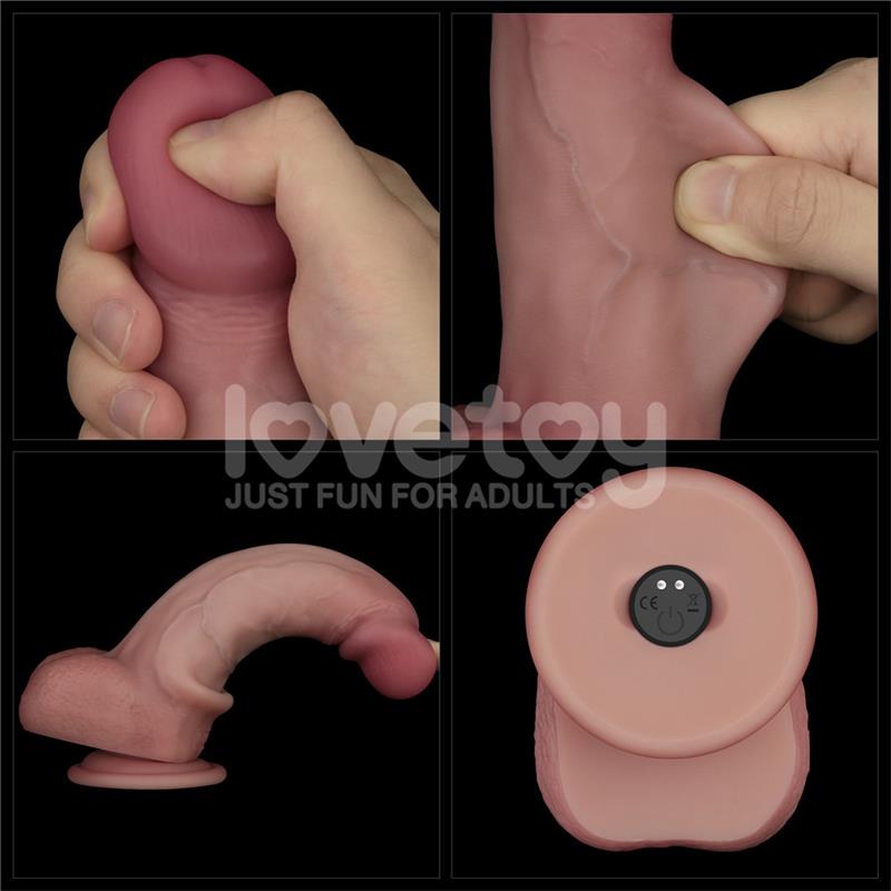 LOVETOY Vibrating Sliding Skin Pro II Silicone 8"