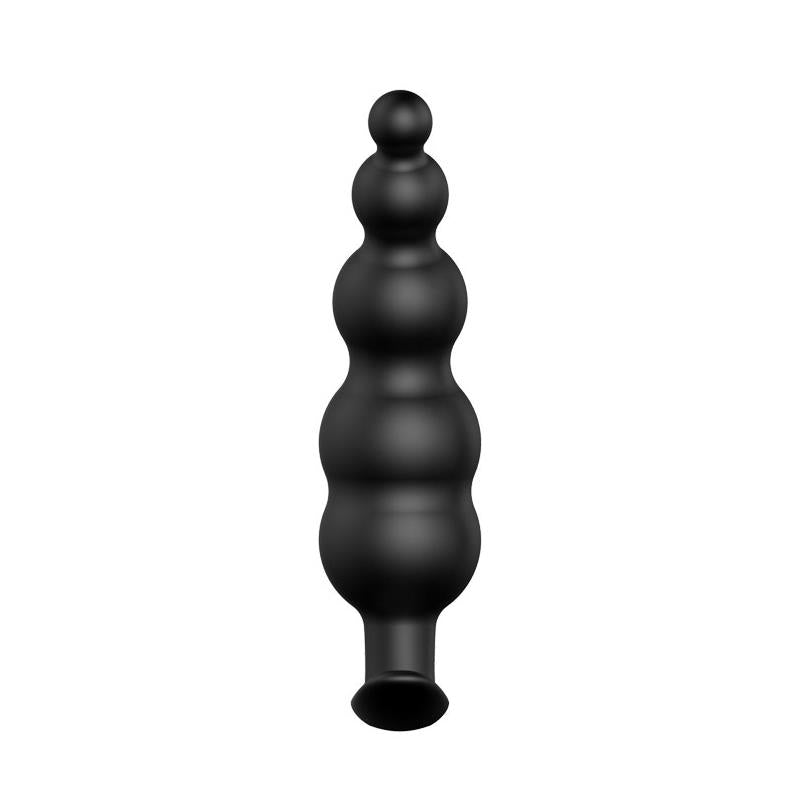 PRETTYLOVE Anal Bubble Plug Black Silicone