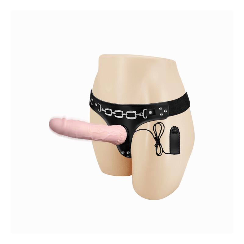 BAILE Baile Strap-On Vibrating Dildo Flesh 18.5 cm