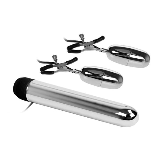 BAILE Baile Vibrating Bullet and Nipple Clamps with Vibration Set Turbo
