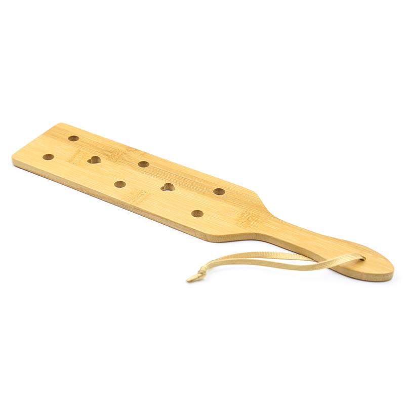 LATETOBED BDSM LINE Bamboo Paddle with Hearts 33 cm