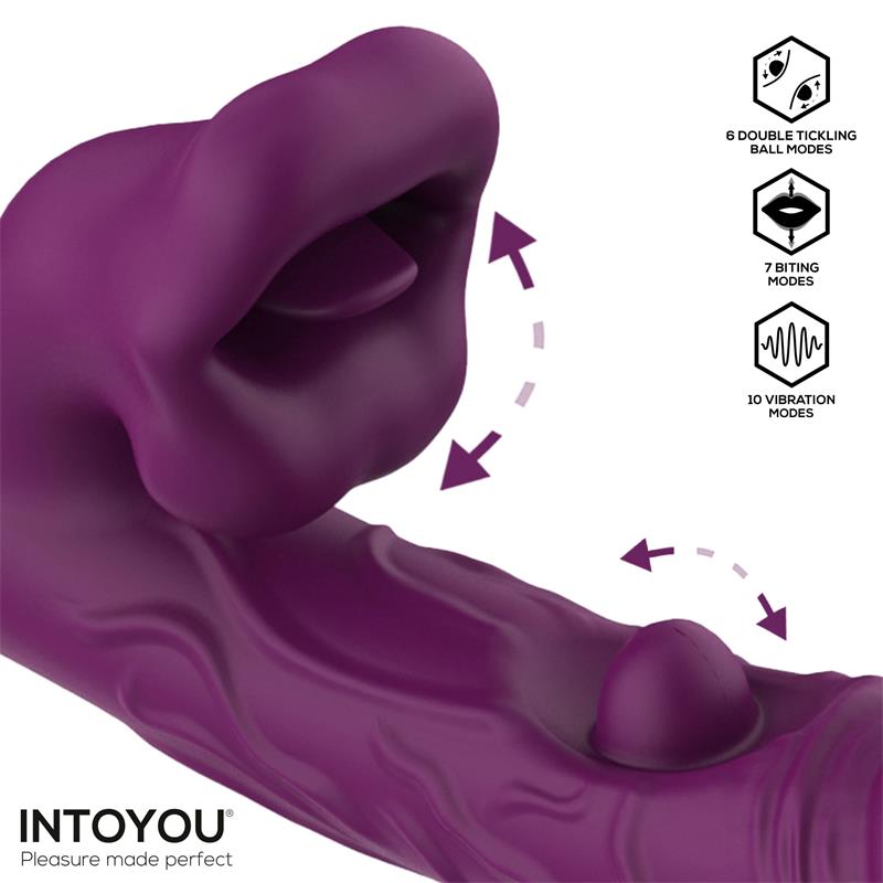 INTOYOU Bella Vibe with Double Tickling Ball and Biting 3 Motors