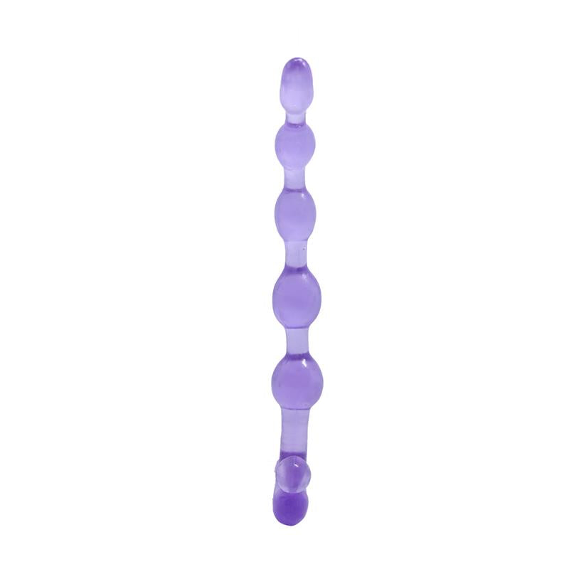 BAILE Bendy Twist Anal Beads Purple