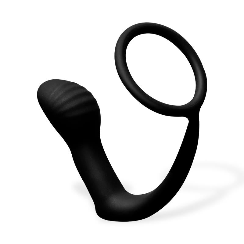 AFTERDARK Carnelian Vibrating Anal Plug with Penis Ring