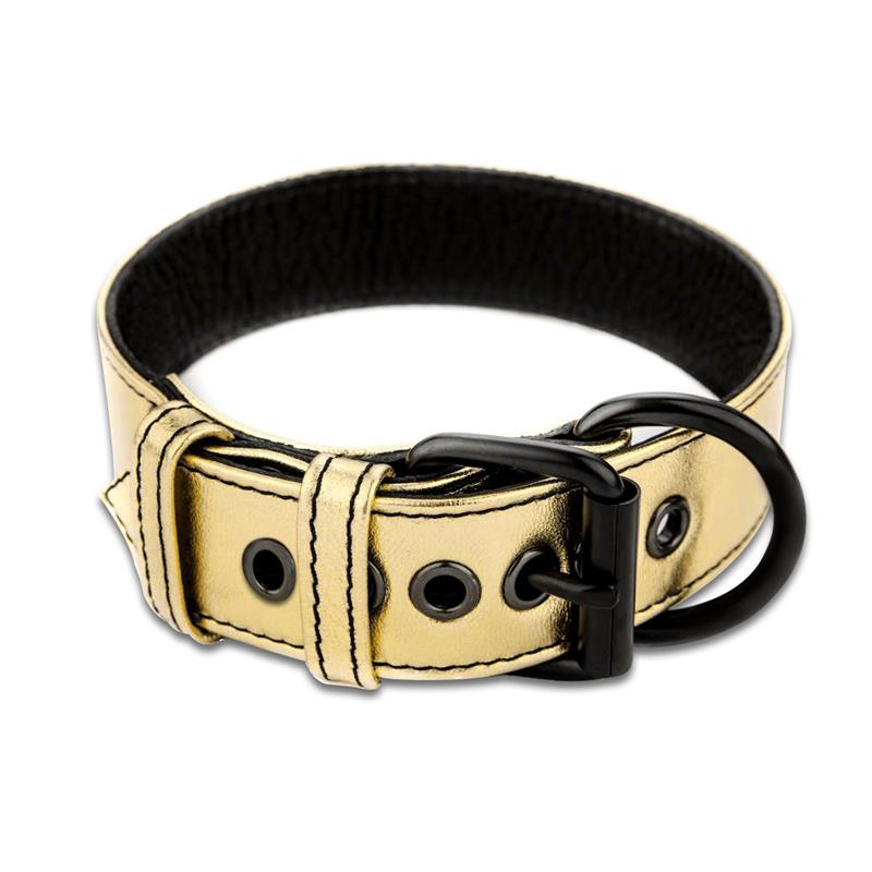 LOVETOY Collar with Leash Bondage Gold
