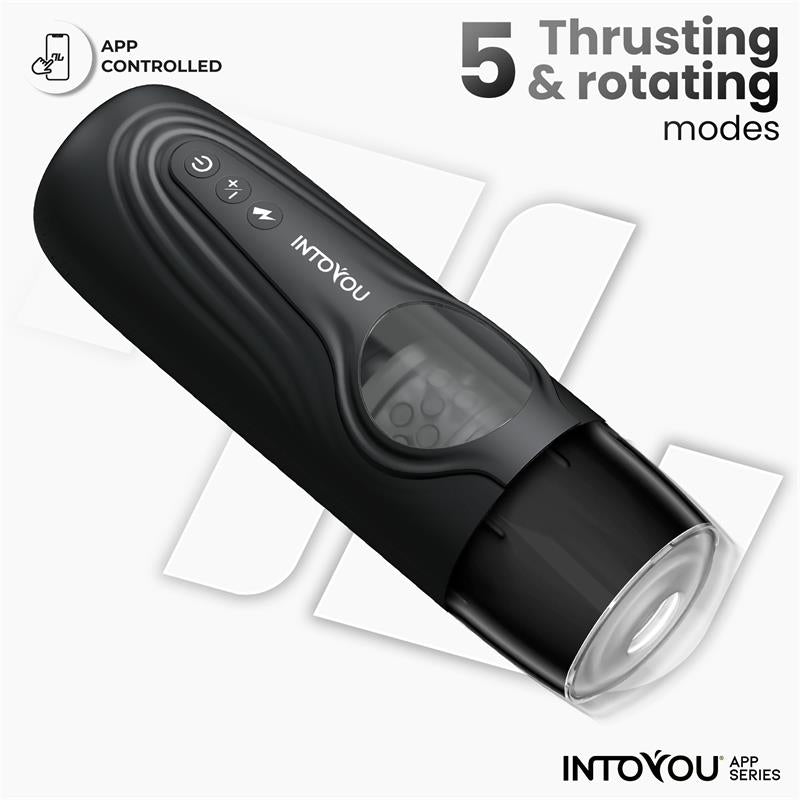 INTOYOU APP SERIES Egor Thrusting and Rotating Male Masturbator with App