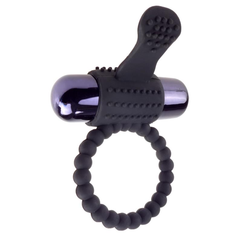 FANTASY C-RINGZ Fantasy C-Ringz Vibrating Silicone Super Ring Black