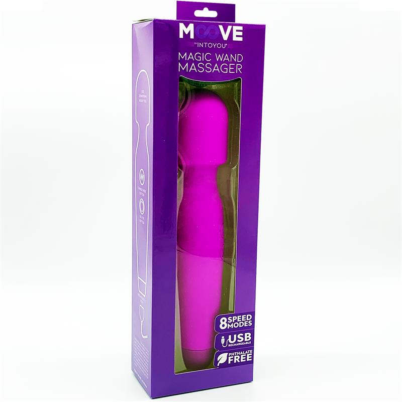 MOOVE Magic Wand Massager Silicone Purple