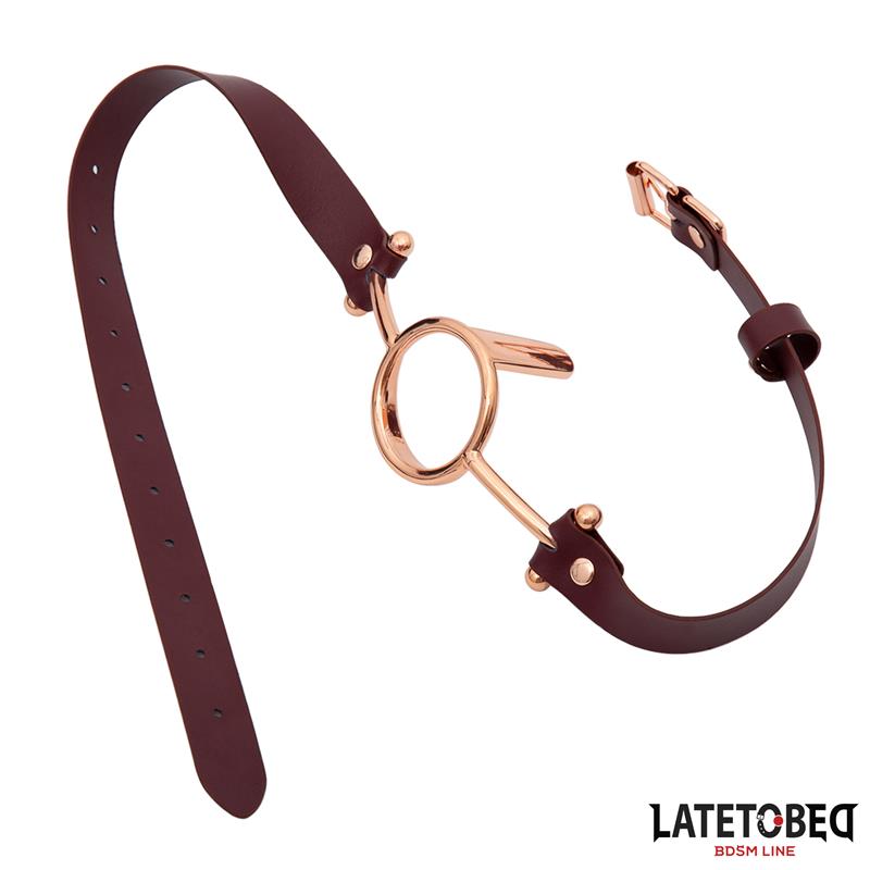 LATETOBED BDSM LINE Leather O Ring Gag