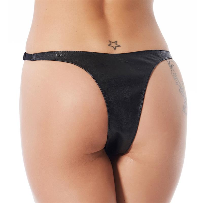 BONDAGE PLAY Open Briefs with Tacks One Size