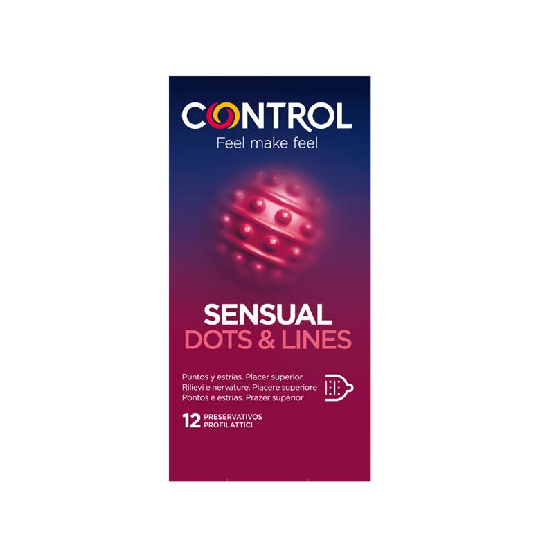 CONTROL Sensual Dots & Lines 12 uds