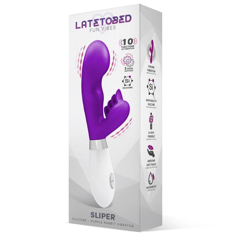 LATETOBED Sliper Rabbit Vibe Silicone Purple