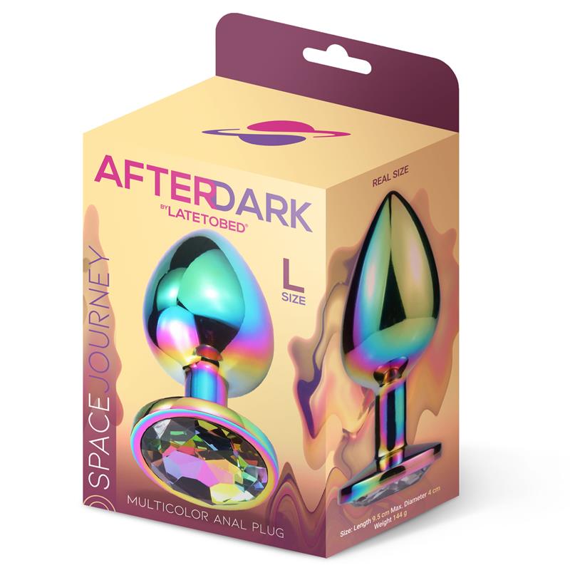 AFTERDARK Space Journey Multicolor Butt Plug Jewel Size L