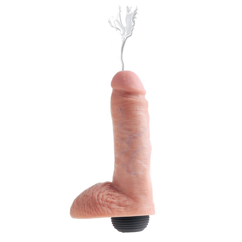 KING COCK Squirting Reaslitic Dildo 8"
