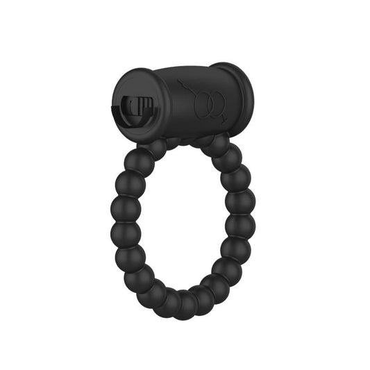 A-GUSTO Vibrating Penis Ring Black