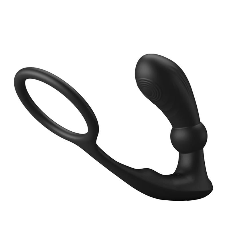 PRETTYLOVE Warren Remote-Controlled Vibrating and Pulsating Anal Plug and Penis Ring