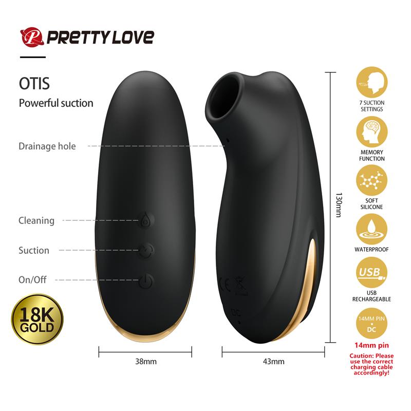 PRETTYLOVE Luxury Set Queens with 12 Toys Black and 18k Gold
