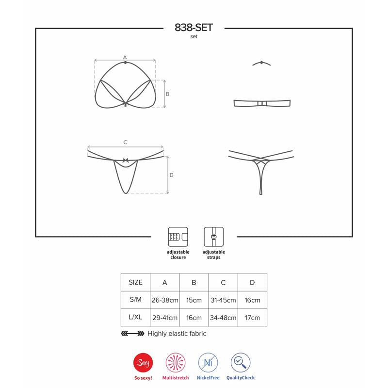 OBSESSIVE 838-SET-3 2 Pieces Set