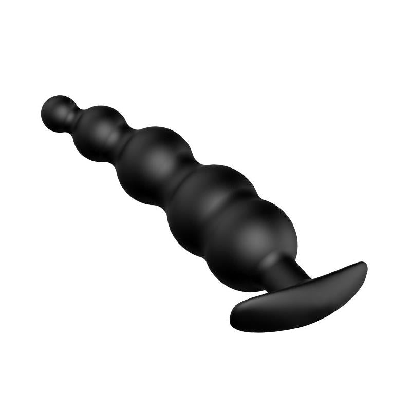 PRETTYLOVE Anal Bubble Plug Black Silicone