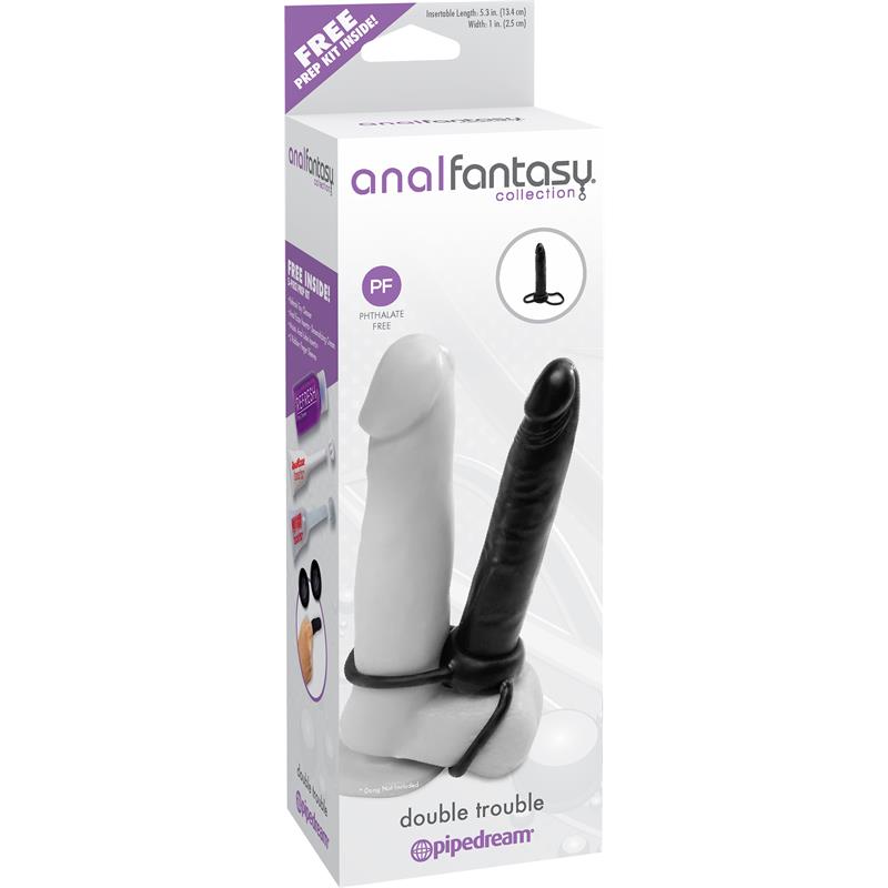 ANAL FANTASY COLLECT. Anal Dildo Double Trouble - Colour Black