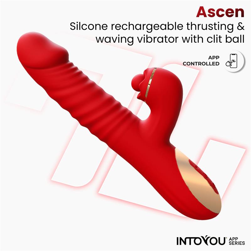 INTOYOU APP SERIES Ascen Thrusting and Waving Vibe with App Magnetic USB