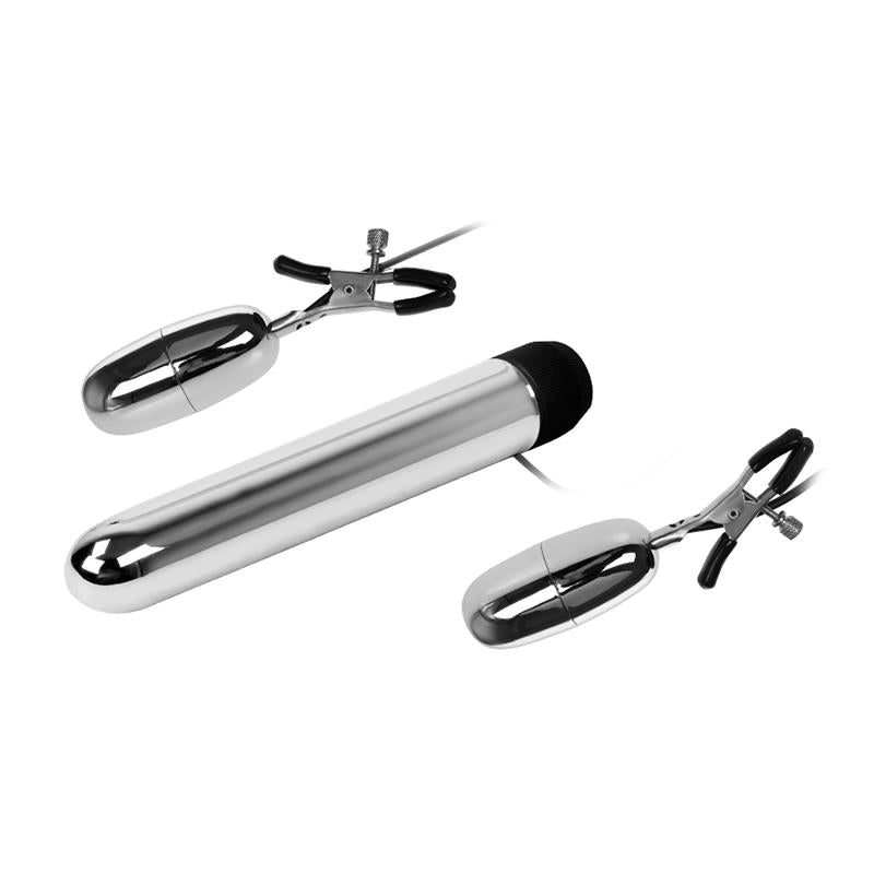 BAILE Baile Vibrating Bullet and Nipple Clamps with Vibration Set Turbo
