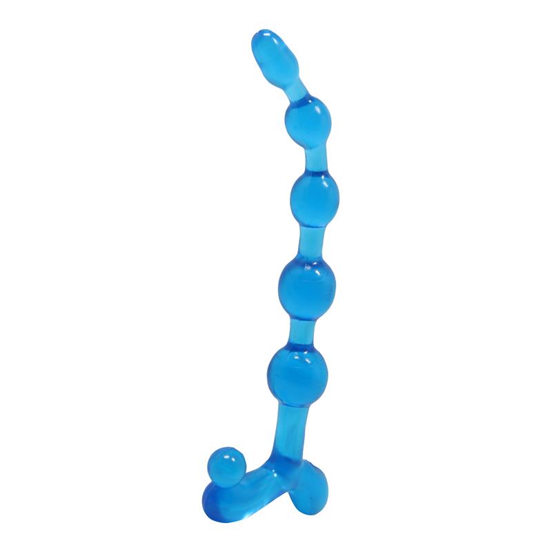 BAILE Bendy Twist Anal Beads Blue