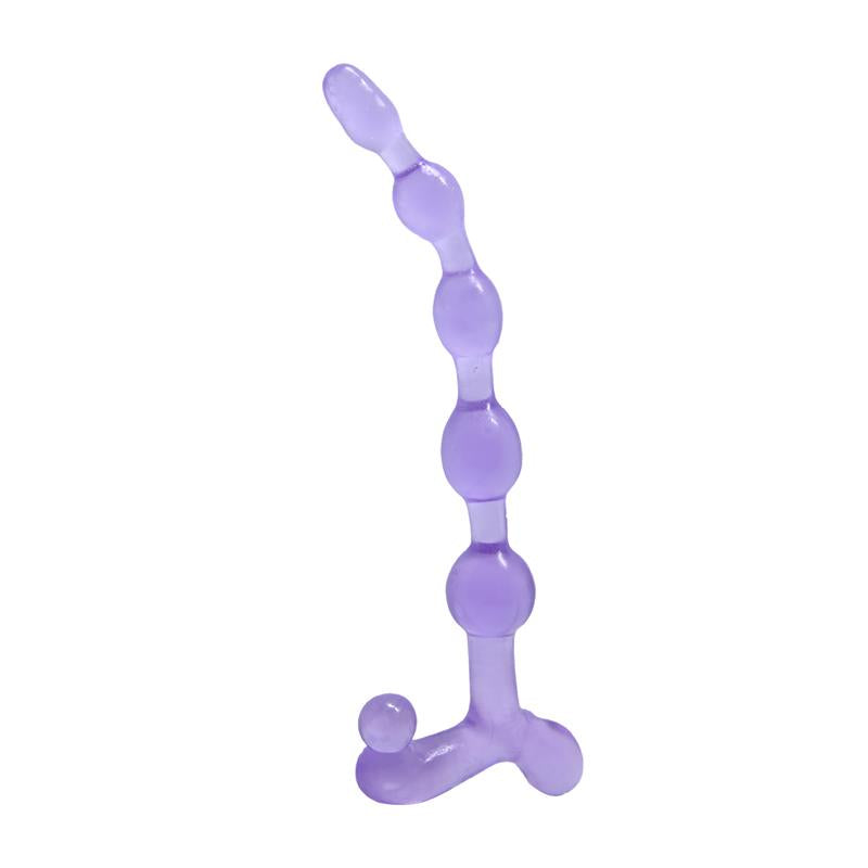 BAILE Bendy Twist Anal Beads Purple