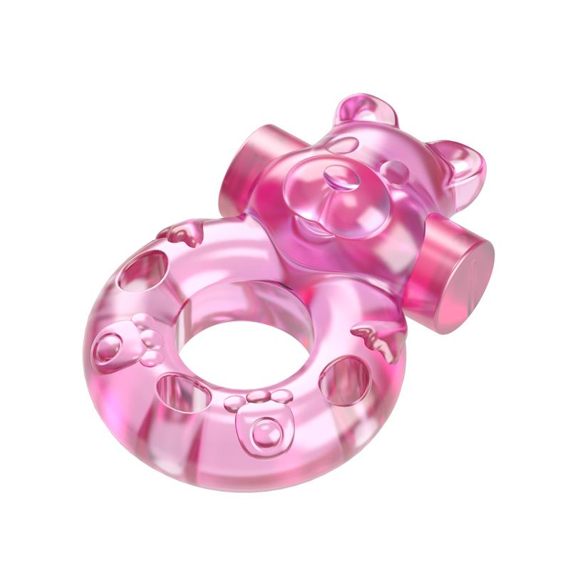 BAILE Cock Ring with Vibrating Bullet Bear