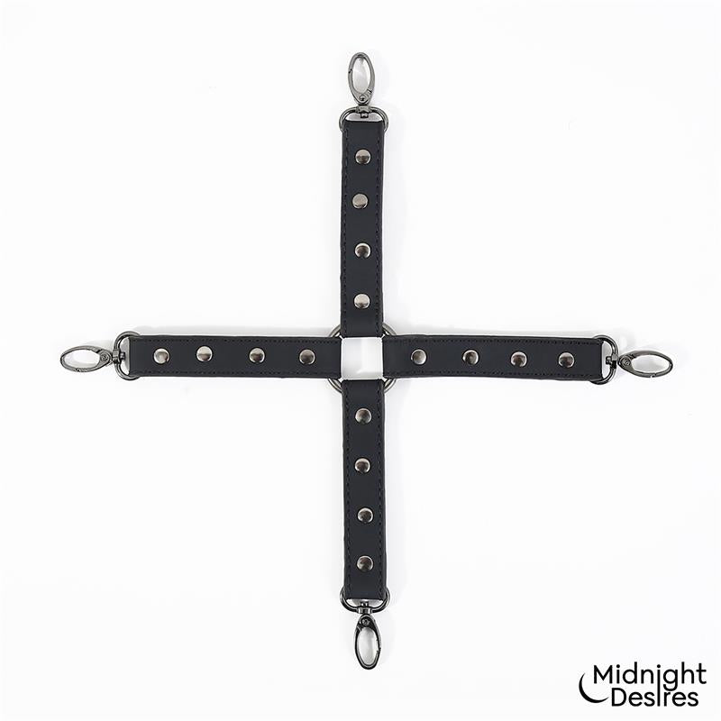 MIDNIGHT DESIRES Cuffs and Thigh Hogtie Set