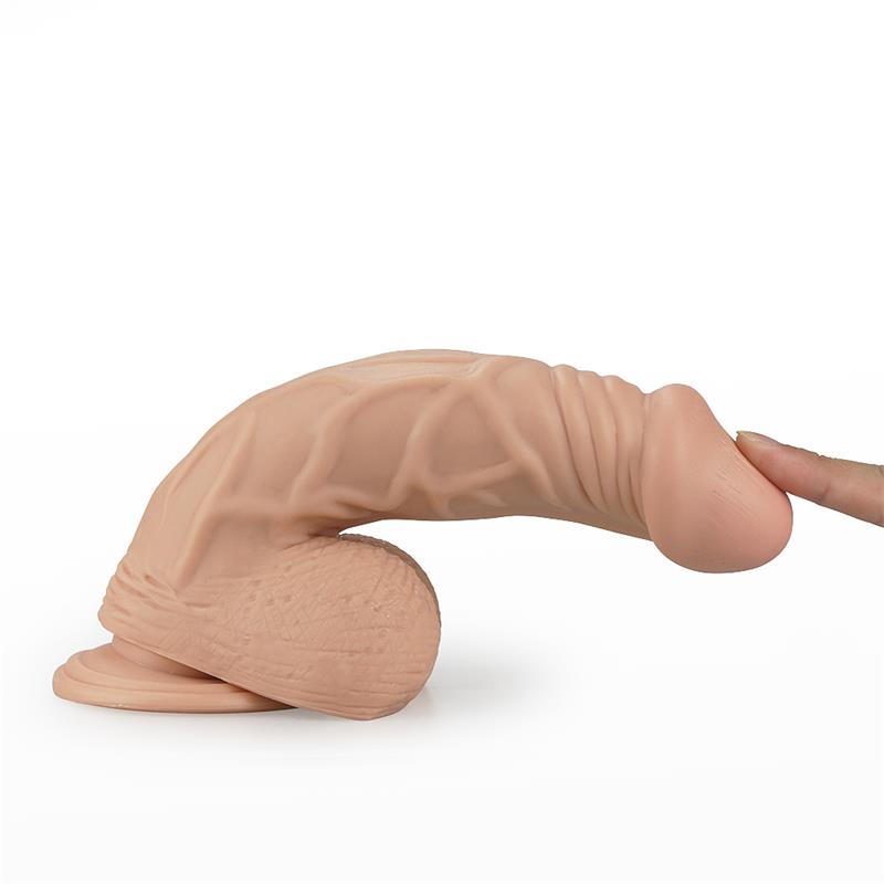 LOVETOY Dildo Real Extreme Dildo with Vibration 9" Flesh