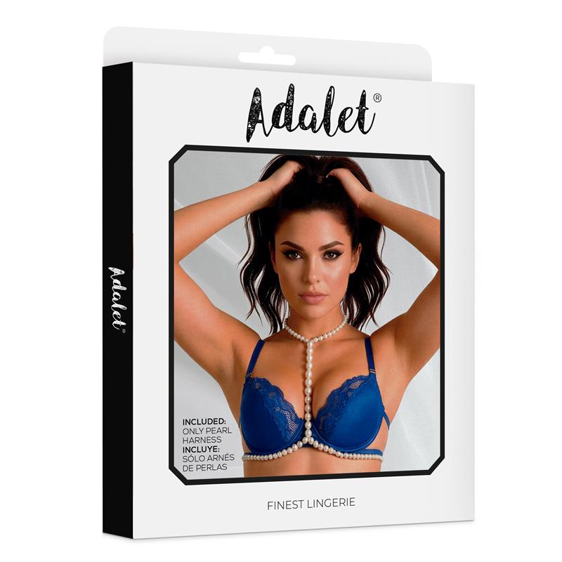 ADALET LINGERIE Elisabeth Pearl Harness White One Size