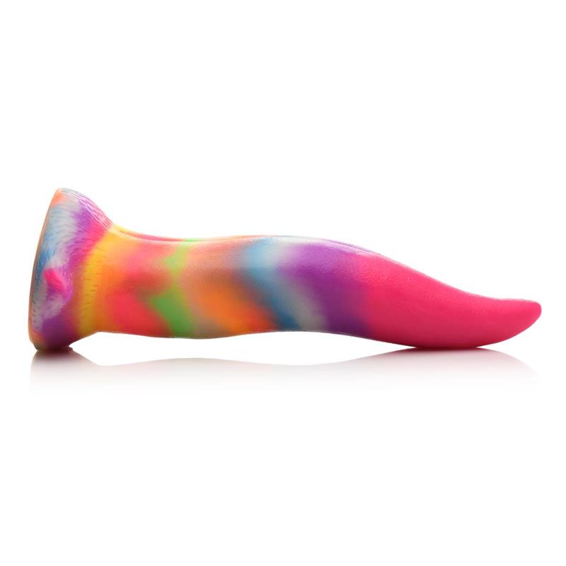 CREATURE COCKS Glow-In-The-Dark Unicorn Tongue Dildo 8.4"