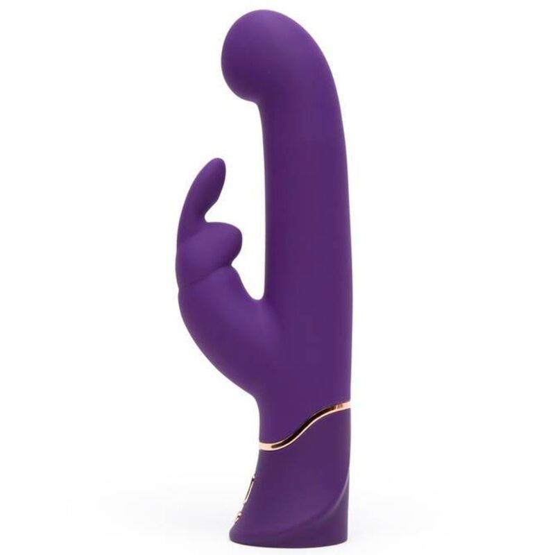 FIFTY SHADES OF GREY Greedy Girl Vibe with Thrusiting Movements G-Spot Stimulator and Rabbit Purple